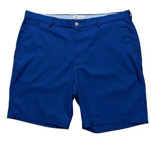 Peter Millar Salem Performance Shorts Mens Size 38 Golf Two Way Stretch Blue